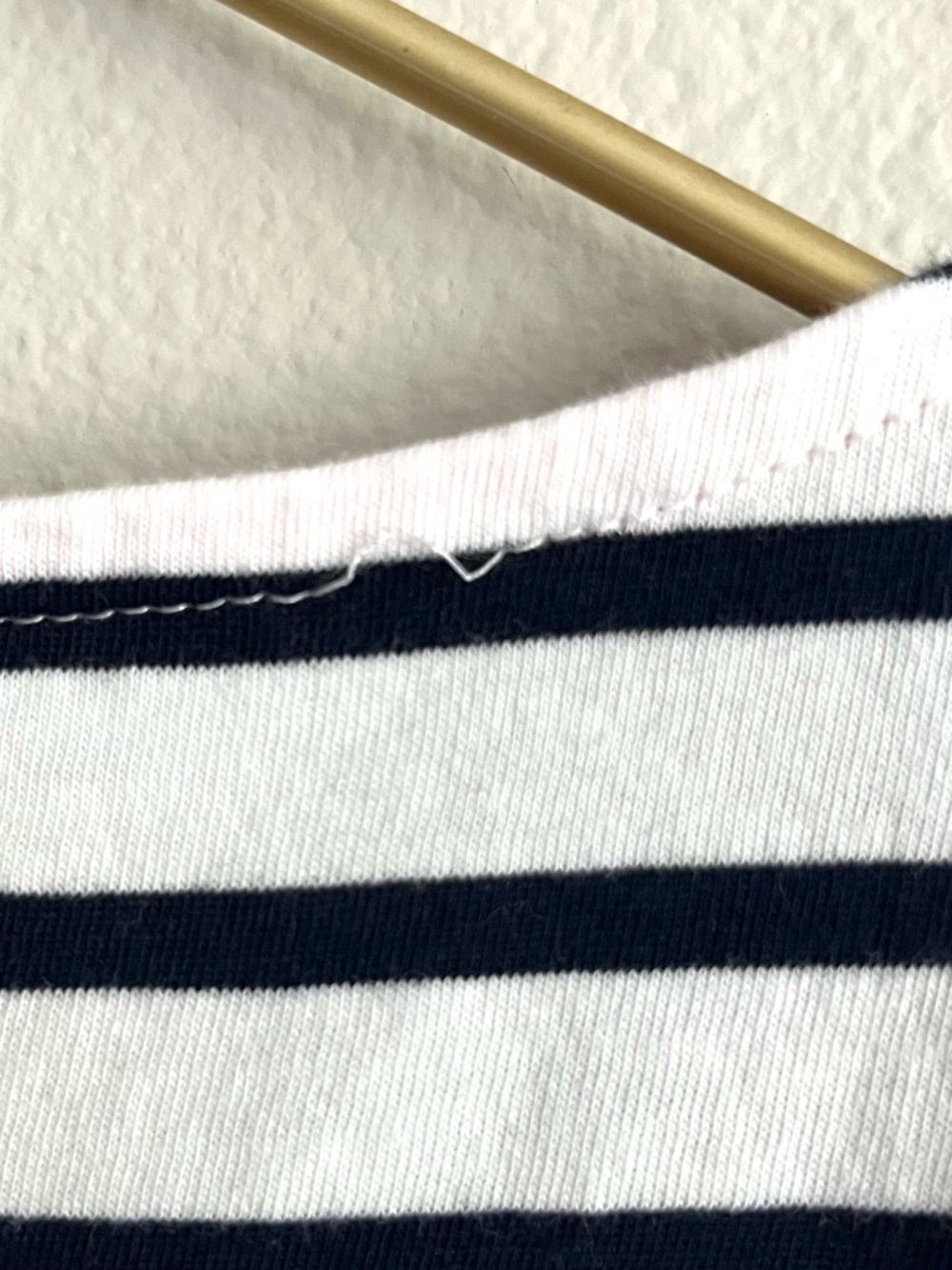 Boden Striped Black and White Striped Preppy Long Sleeve Tee Sz 4 - Picture 4 of 8